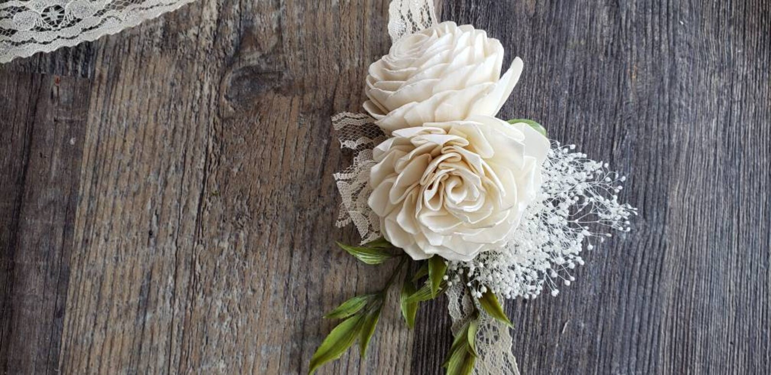 Custom Color Corsage Sola Wood Flower Corsage Etsy