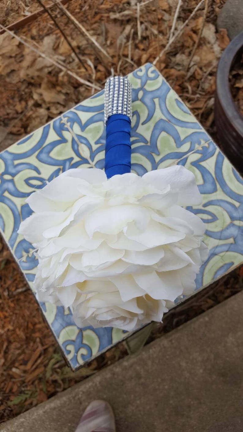 Huge Single Rose Wedding Party Bridal Flowers Faux Rose Prom Accessory Glamelia Bouquet Composite Bouquet Bridesmaid Flower Rose