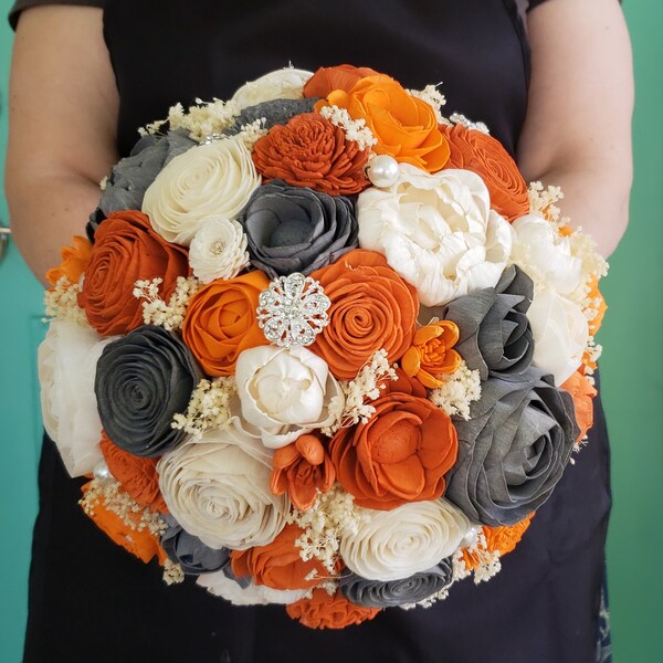 Wood Flower Bouquet Etsy