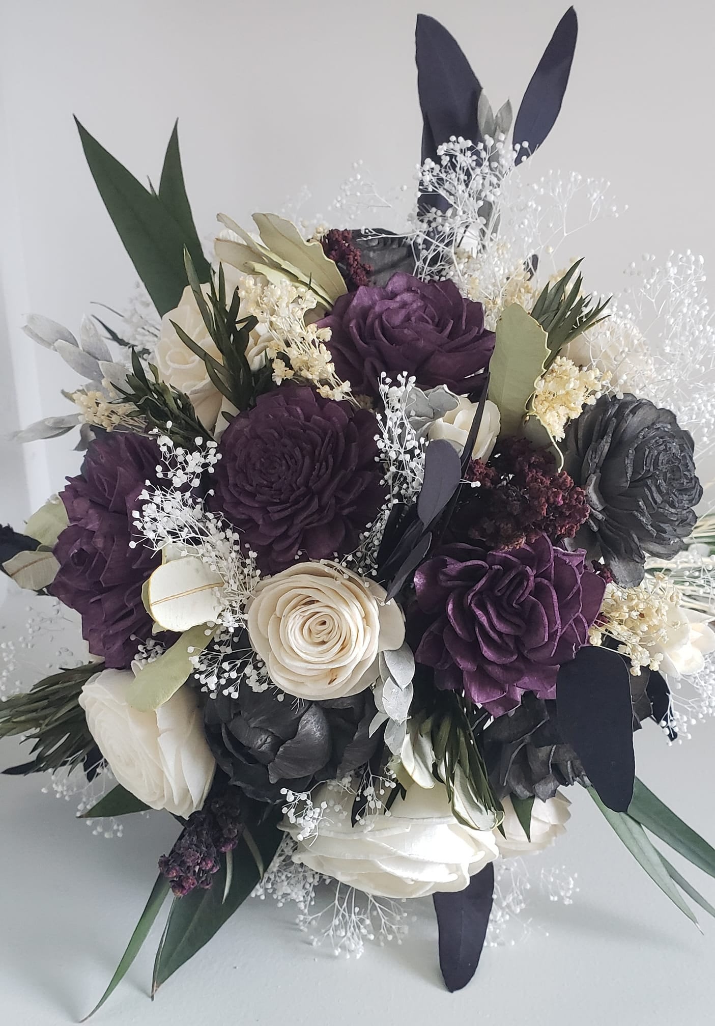 Dark Purple Wedding Flowers