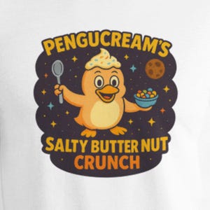 面白いペンギンシリアルシャツ • 宇宙の朝食Tシャツ • かわいいオタクユーモアTシャツ • ペンギン愛好家の男女向け奇妙な漫画ギャラクシーシャツ