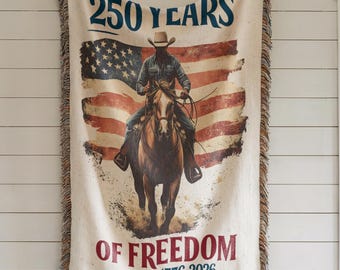 Patriotic American Flag Decor • Vintage USA Home Style • 4th of July Freedom Blanket  Garden Flag Tapestry