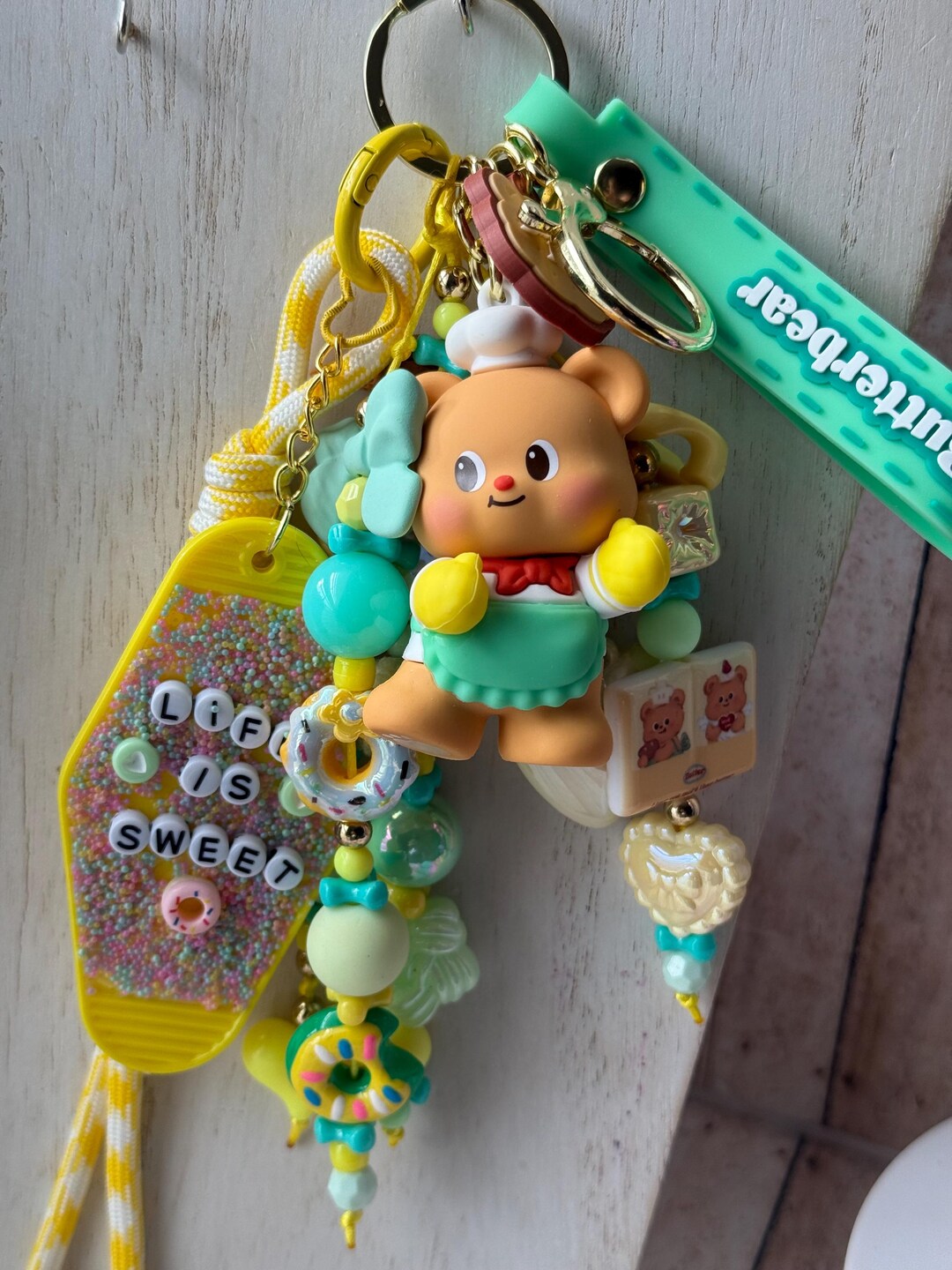 Sweet Keychains Life is Sweet Bag Charm/keychain - Etsy