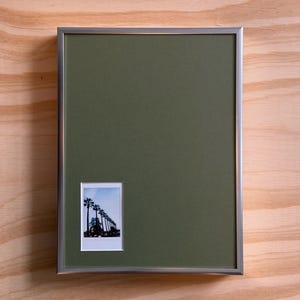 Custom mat for Polaroid - 9x12 inch | Green mat