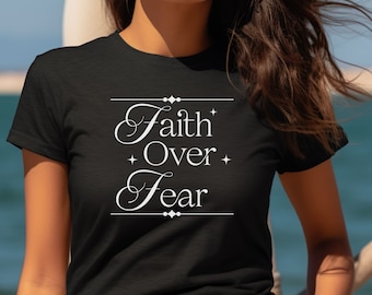 Faith shirt for mom, walk by faith t-shirt for friend, encouragement gift shirt, positive shirt for dad, mothers day gift tee