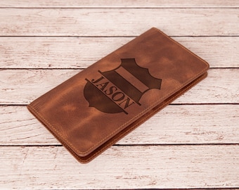 Police Officer Leather Wallet – Custom Engraved Wallet for Men