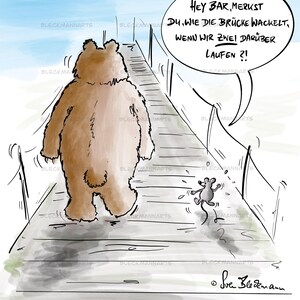 Bärige Freundschaftskarte