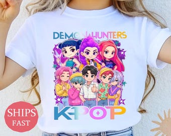 Kpop Demon Hunters Shirt,Saja Boys Fans,Birthday Gift for Kid,Hunter Kids Shirt