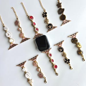 Vintage Gold Beads Bracelet Apple Watch Band,Cute Charm Apple Watch Band,Colorful Bracelet for Smartwatch Band,Y2K Silver Watch Strap Gift