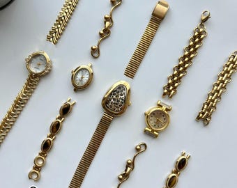 Pulsera de reloj de oro personalizada como regalo, reloj de pulsera con cuentas de ojo de tigre, reloj de mujer con estampado de leopardo de moda, elegante reloj de boda, joyería de bricolaje para ella.