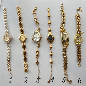 Customizable Handmade Watch Bracelet for Woman,Unique Dial Gold Wrist Watch,Butterfly Watch Bracelet, Elegant Pearl Watch,Vintage Watch Gift