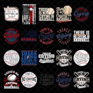 There is No Crying in Baseball PNG Bundle, Baseball png, Game Day png, Baseball Mom png, Baseball Mom Gift png, Trendy Baseball png