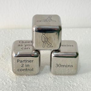 Personalized Love Position Selection Dice, Set of 3 Date Night Dice, Anniversary Creative Dice,Father&#39;s Day Date Night Gift, Couple Game