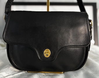 バッグ vintage COACH bag leather y2k shoulder Vintage Coach Y2K Shoulder Bag Black Leather Zipper Lock