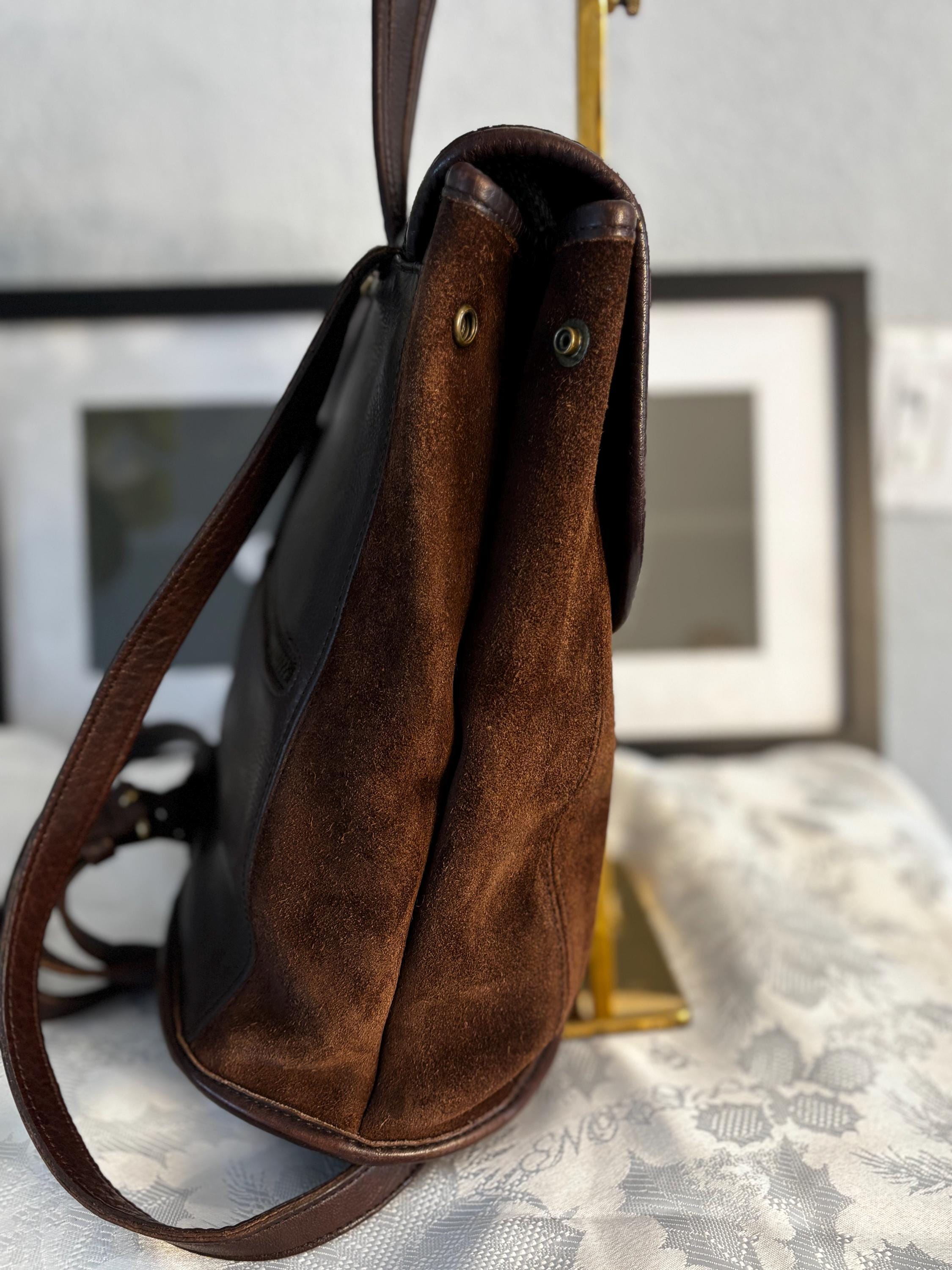 バッグ Vintage Coach Convertible Backpack Suedo Vintage Coach Berkeley Convertible Backpack - Etsy