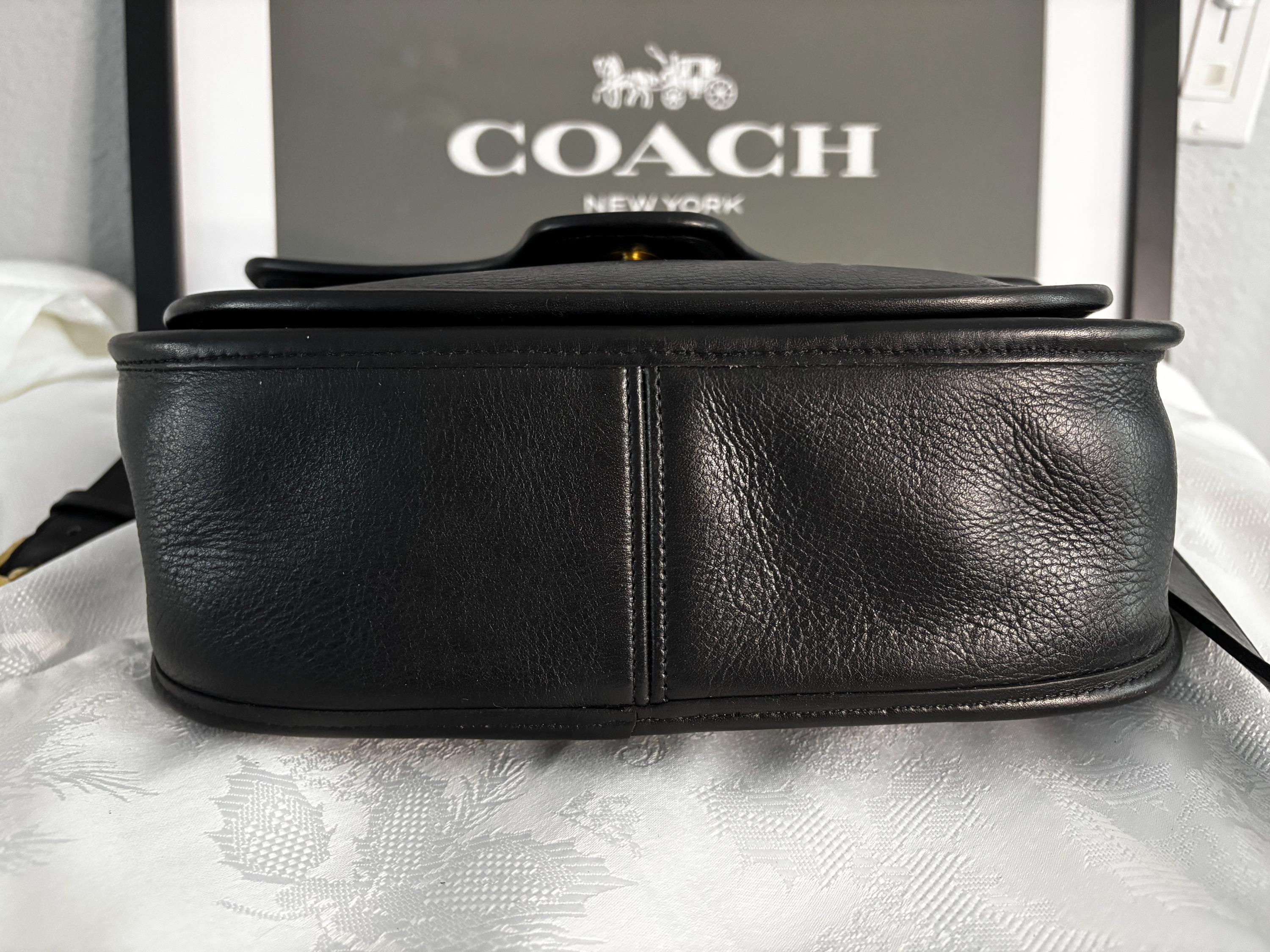バッグ Vintage Coach Lenox Bag Black Leather Vintage Coach Lenox Bag - Etsy