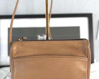 Vintage Coach Brown Leather Swing Pack Multi Zip Bag - Etsy Canada