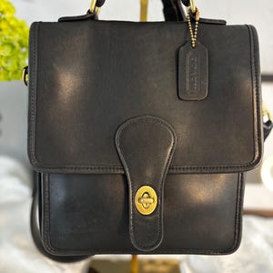 コーチ　ビンテージ　シティバッグ　ブラック コーチビンテージシティバッグブラック