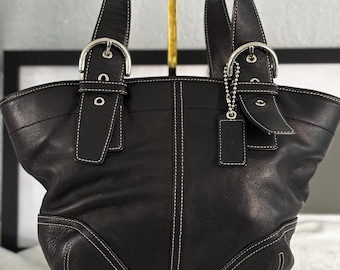 Every Thing Must Go Sale Vintage Coach Black Pebbled Leather