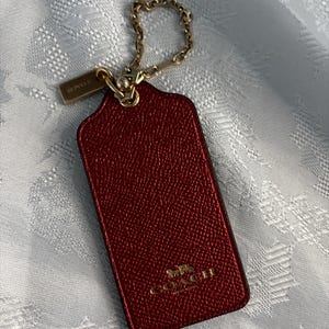 Coach Extra Large Metallic Hangtag/Bag Charm