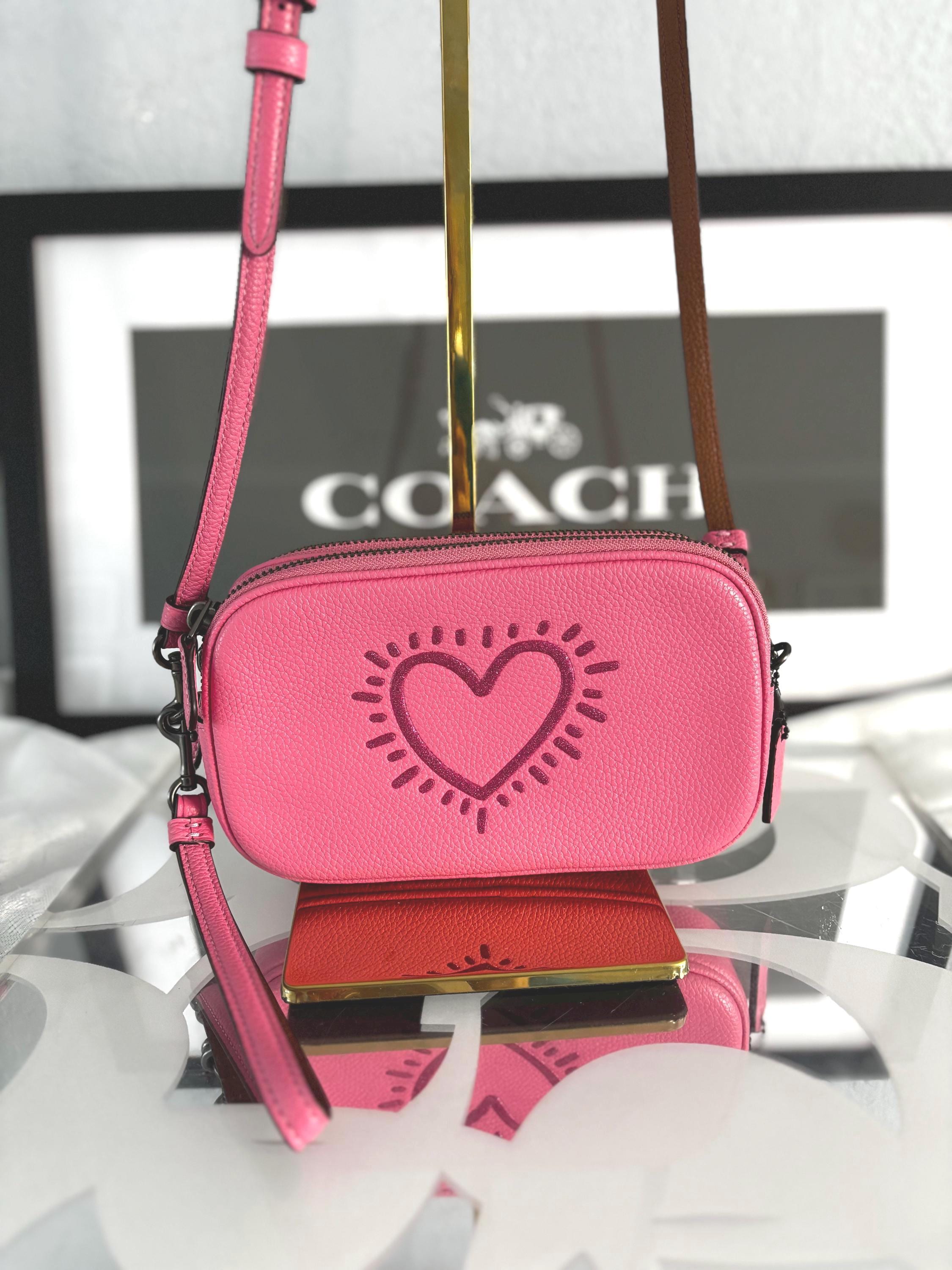 Coach X Keith Haring Graffiti Heart Zippered Crossbody - Etsy