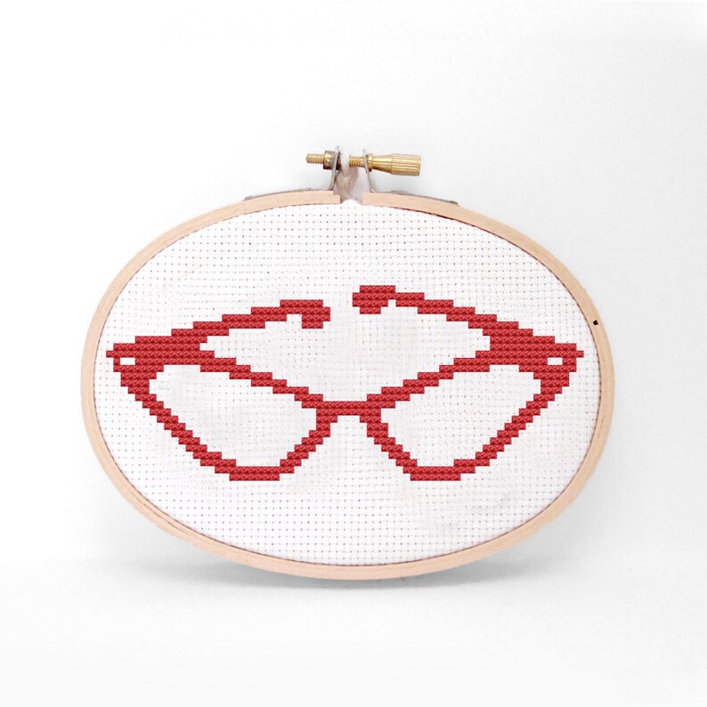 Схема очки из бисера