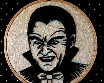 Dracula Embroidery Wall Art