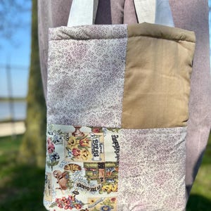 Cottage Core Padded Tote Bag