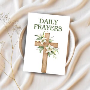 Journal de prières quotidiennes, journal religieux, carnet d'inspiration, cadeau chrétien, journal de prières, journal religieux, écriture spirituelle