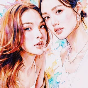 Thai GL Series Romantic Poster: Lookmhee & Sonya from the series Affair and Harmony secret