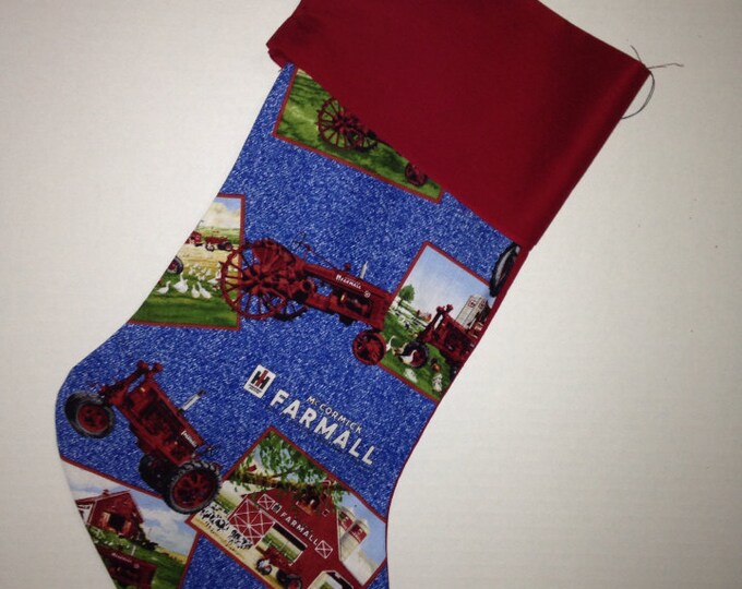 Farmall Christmas Stocking Etsy