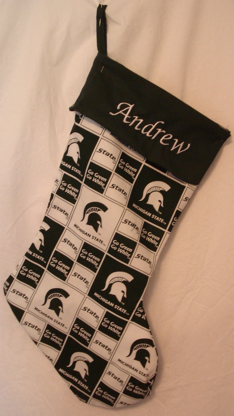 Michigan State University Christmas Stocking Etsy
