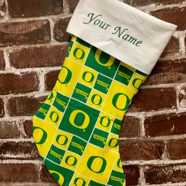 Oregon Ducks Christmas stocking