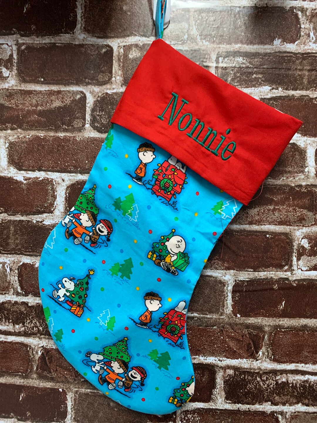 Charlie Brown Christmas Stocking Etsy