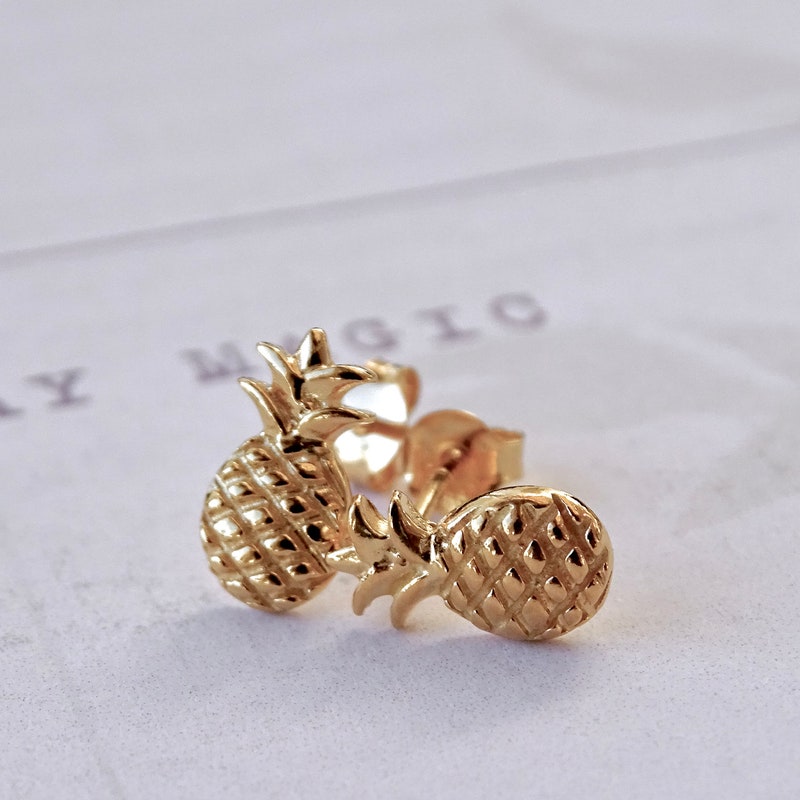 Pineapple Earrings Etsy 
