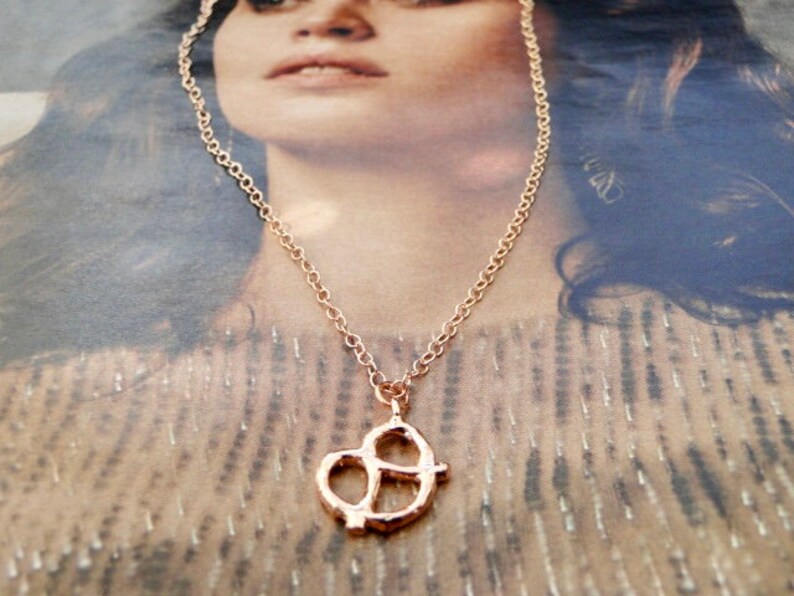 Necklace Rose Gold Pretzel Necklace 14k Gold Filled Necklace Etsy
