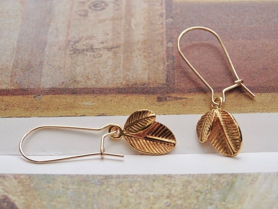Etsy sale leaf earrings
