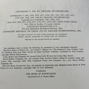 The New Book Of Knowledge Complete Set With Index HC 1981 image 5