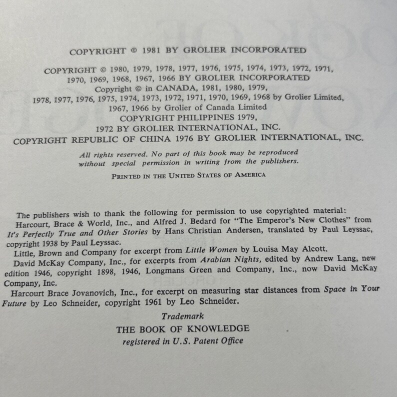 The New Book Of Knowledge Complete Set With Index HC 1981 image 5