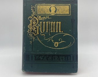 The Poetical Works of Lord Byron Victorian Cover HC PF Collier