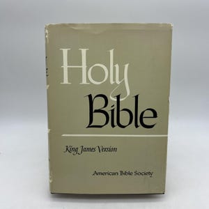 The Holy Bible American Bible Society HC DJ 1967