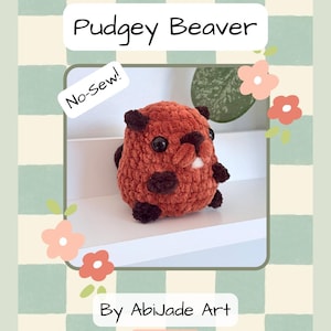 Pudgey Beaver - PDF Crochet Pattern - English