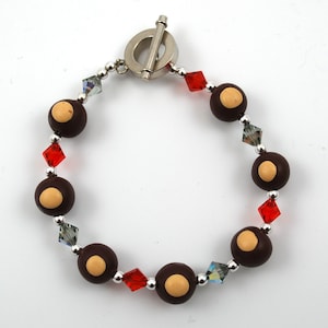 Ohio State Buckeye Crystal Bracelet
