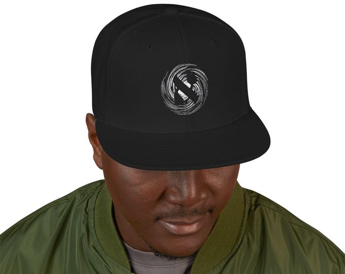 Aleph spiral Snapback Hat