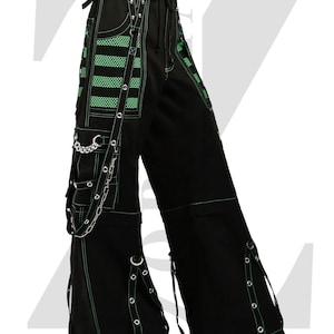 The VM Bondage Pants - Brown and White Pinstripe Gothic