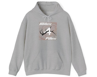 Miles 4 Piles Shed Hunting Hoodie - Antler Hunter Sweatshirt Gift for Outdoor Enthusiasts