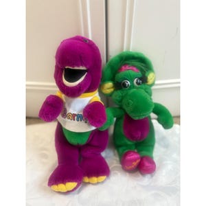 Vintage Barney & Baby Bop Plushies 1992