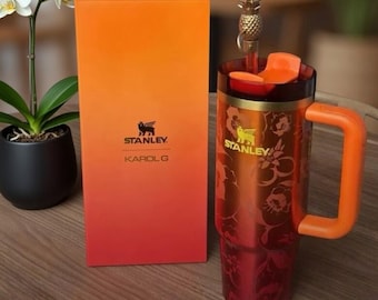 Bicchiere termico Stanley Karol G Limited Edition da 40 oz / Tazza isolante tropicale in acciaio inossidabile