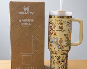 Personalized Classic Pooh 40oz Tumbler, Custom Name Engraved Travel Cup