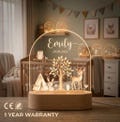 Personalized Kids Night Light with Name, Custom LED Animal Lamp Baby Gift, Baby Shower, Newborn, Baptism, Nursery Decor product logo